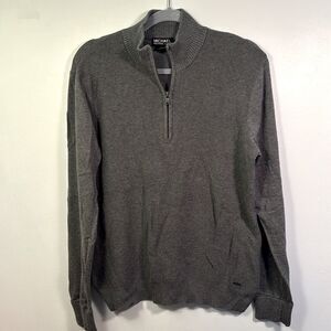 Men’s Michael Kors 3/4 Zip‎ Gray Sweater. Size M